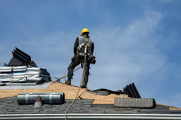 Professional Gutter Installation technician working in Merritt Island, FL
